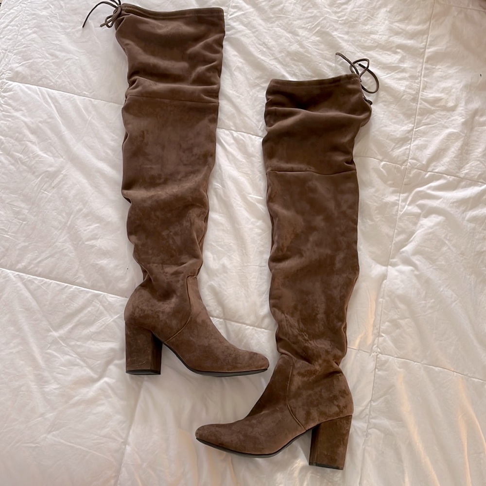 OTK Chocolate Brown Boots